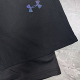 2026 UA Black Double Layered Sports Shorts#U3002黑色