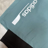 2026 AD Apple Green Double Layered Sports Shorts#A2003白标果绿