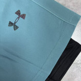 2026 UA Apple Green Double Layered Sports Shorts#U3002果绿
