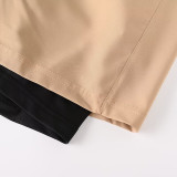 2026 NK Khaki Double Layered Sports Shorts#N1001大白花标上青