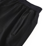 2026 AD Black Double Layered Sports Shorts#A2001白花标黑色