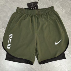 2026 NK Ｍilitary Green Double Layered Sports Shorts#N1004军绿
