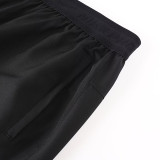 2026 NK Black Double Layered Sports Shorts#N1001大白花标黑色