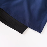 2026 NK Royal Blue Double Layered Sports Shorts#N1001大白花标上青