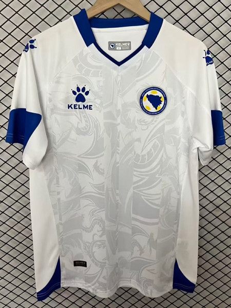 26/27 Bosnia and Herzegovina White Fans Soccer Jersey
