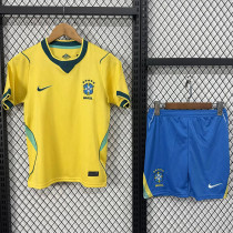 26/27 Brazil Home Kids Soccer Jersey