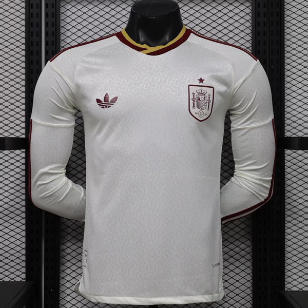 26/27 Spain Away Long Sleeve Player Version Soccer Jersey长袖