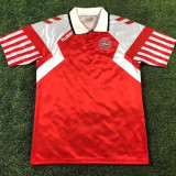 1992 Denmark Ｈome Retro Soccer Jersey