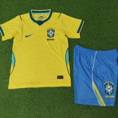 26/27 Brazil Home Kids Player Version Soccer Jersey#童装球员