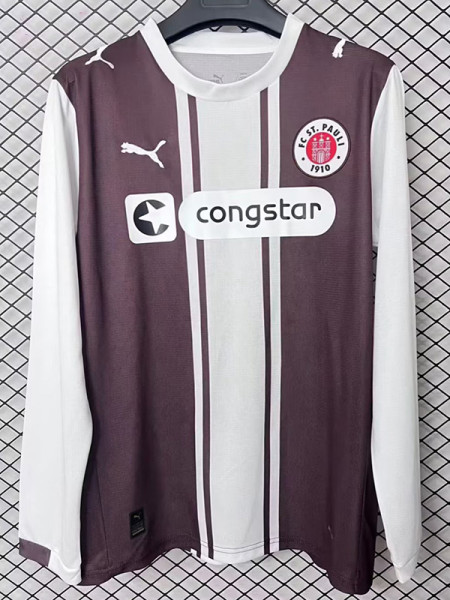 25/26 St. Pauli Special Edition Long Sleeve Soccer Jersey