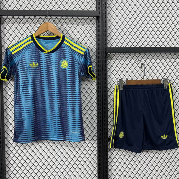 26/27 Colombia Away Kids Soccer Jersey