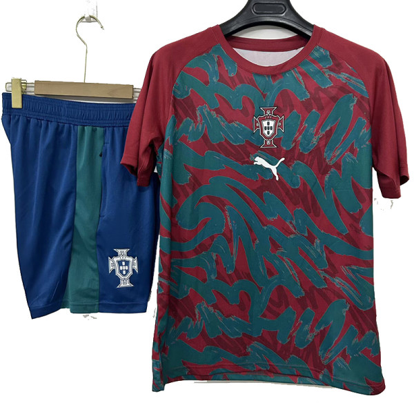 26/27 Portugal Maroon Training Short Suit
