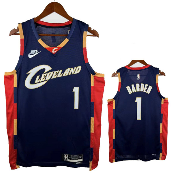 25/26 Cavaliers HARDEN #1 Retro Royal Blue Top Quality Hot Pressing Retro NBA Jersey