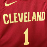 22/23 Cavaliers HARDEN #1 Red Top Quality Hot Pressing Retro NBA Jersey