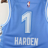24/25 Cavaliers HARDEN #1Sky Blue City Edition Top Quality Hot Pressing Retro NBA Jersey