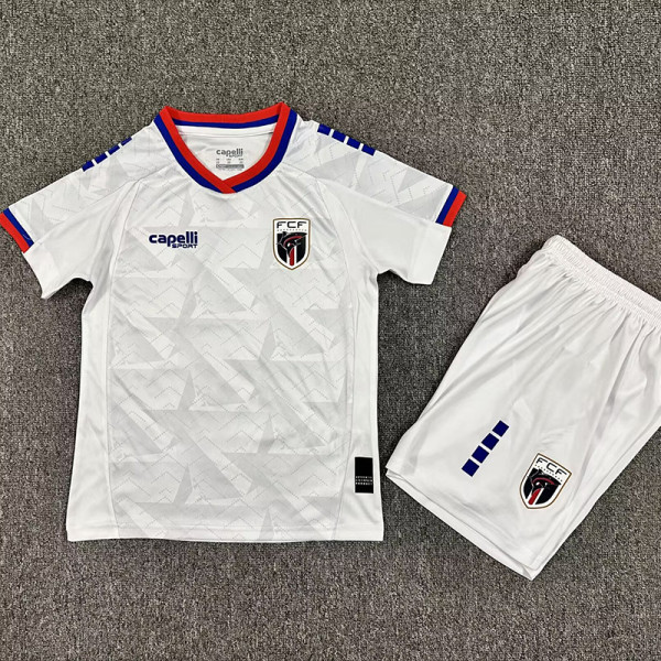 26/27 Cape Verde Away Kids Soccer Jersey