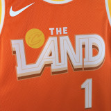 25/26 Cavaliers HARDEN #1 Orange City Edition Top Quality Hot Pressing Retro NBA Jersey