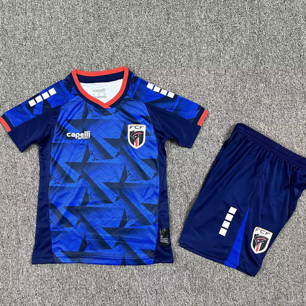 26/27 Cape Verde Home Kids Soccer Jersey