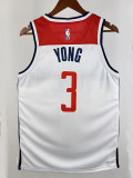 22/23 Wizards YONG # 3 White Top Quality Hot Pressing NBA Jersey