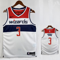 22/23 Wizards YONG # 3 White Top Quality Hot Pressing NBA Jersey