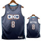 25/26 Thunder WILLIAMA # 8 Royal Blue City Edition Top Quality Hot Pressing NBA Jersey