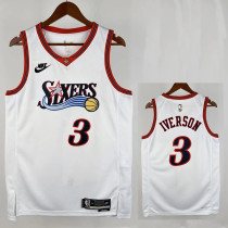 25/26 76ERS IVE RSON #3 White Retro Top Quality Hot Pressing Retro NBA Jersey
