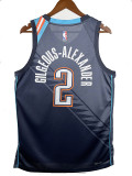 25/26 Thunder GIL GEOUS-ALEXANDE R # 2 Royal Blue City Edition Top Quality Hot Pressing NBA Jersey