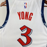 24/25 Wizards YONG # 3 White City Edition Top Quality Hot Pressing NBA Jersey