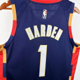 25/26 Cavaliers HARDEN #1 Retro Royal Blue Top Quality Hot Pressing Retro NBA Jersey