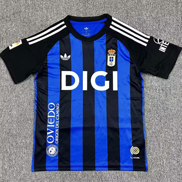 2026 Real Oviedo Retro Royal Blue Fans Soccer Jersey(复古章)