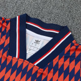 26/27 Bayern checkered pattern Orange shirts pants suit