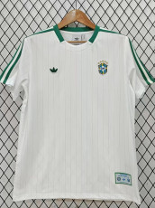 26/27 Brazil Retro Edition White Fans Soccer Jersey