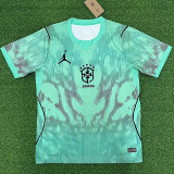 26/27 Brazil Goalkeeper Light Blue Fans Soccer Jersey