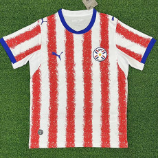 26/27 Paraguay Home Fans Soccer Jersey