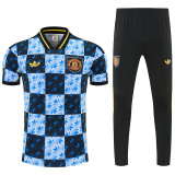 26/27 Man Utd Blue Black shirts pants suit