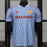 26/27 Man Utd Leisure Retro Edition Blue Player Version Soccer Jersey