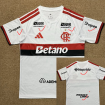 26/27 Flamengo Away Fans Soccer Jersey(Print all sponsors广告版)