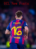 25/26 BAR Home Print Personalized AD Player Version Soccer Jersey