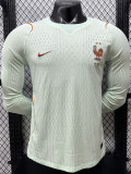 26/27 France Away Long Sleeve Player Version Soccer Jersey(embroidery star刺绣星星)