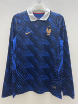 26/27 France Home Long Sleeve Soccer Jersey