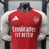 26/27 ARS Home Player Version Long Sleeve Soccer Jersey
