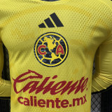 26/27 Club America Home Player Version Long Sleeve Soccer Jersey