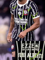 26/27 Corinthians Away Fans Soccer Jersey(Print all sponsors)球迷全广告