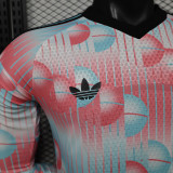 26/27 Belgium Away Player Version Long Sleeve Soccer Jersey