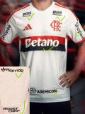 26/27 Flamengo Away Player Version Soccer Jersey(Print all sponsors)球员全广告