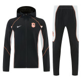 26/27 CHE Black Hooded Windbreaker Tracksuit