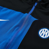 26/27 INT  Blue & Black Hooded Windbreaker Tracksuit