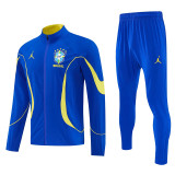 26/27 Brazil Blue Windbreaker Tracksuit
