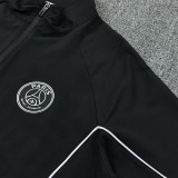 26/27 PSG Black Windbreaker Tracksuit