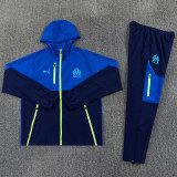 26/27 Marseille  Royal Blue HoodedWindbreaker Tracksuit